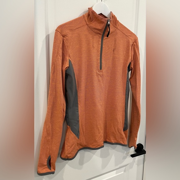 NILS Katelin Half Zip Turtleneck Mid Layer Women's Size M Grapefruit Charcoal - Picture 3 of 11